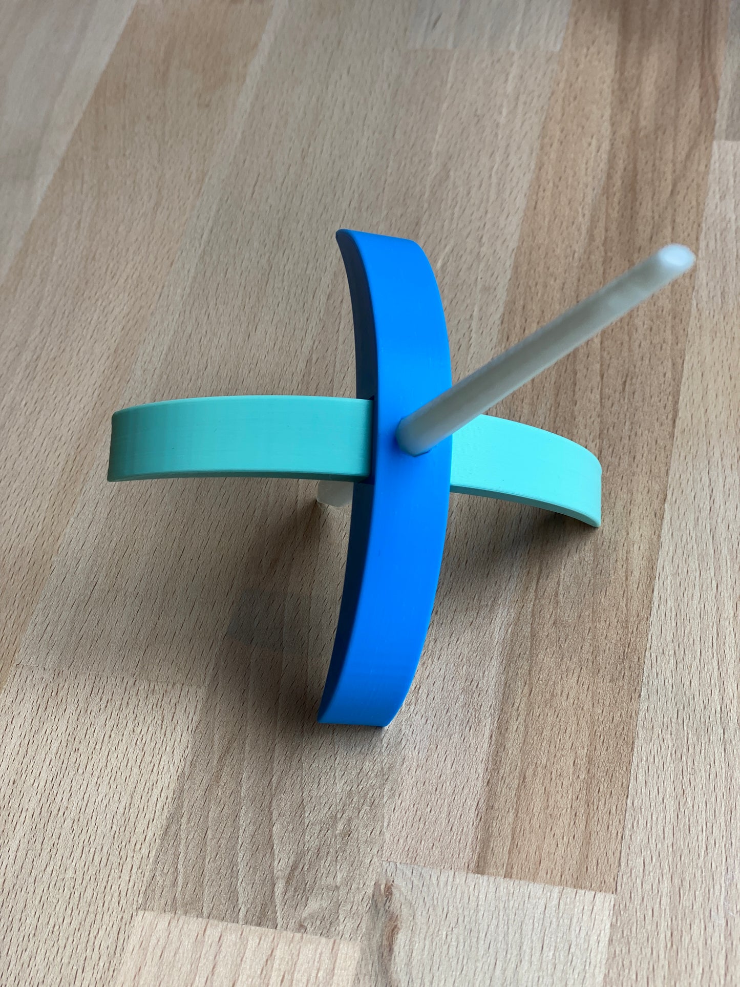 Ragdoll 3D printed Turkish Spindle - aqua blue