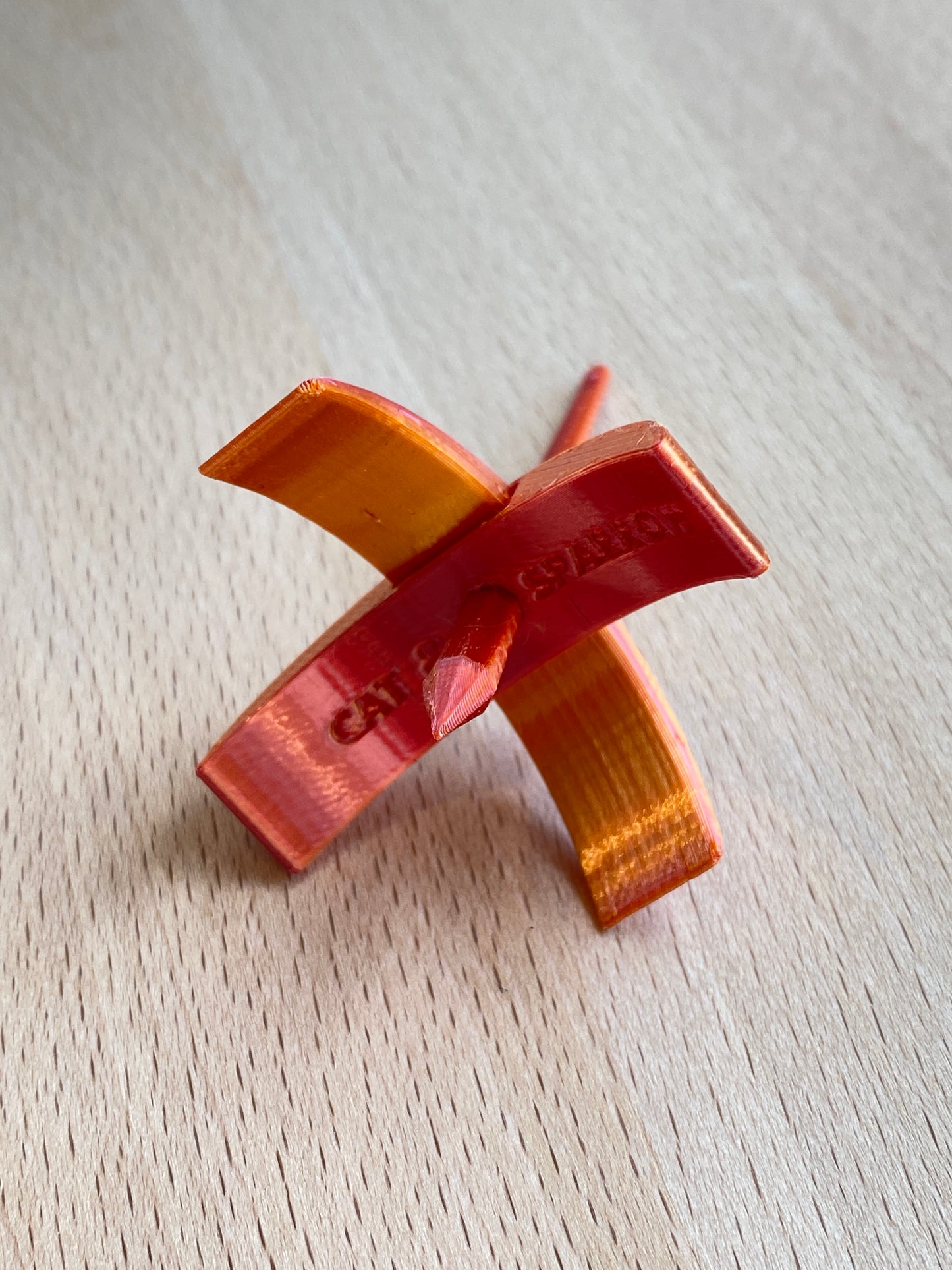Kitty XS 3D printed Turkish Spindle - orange