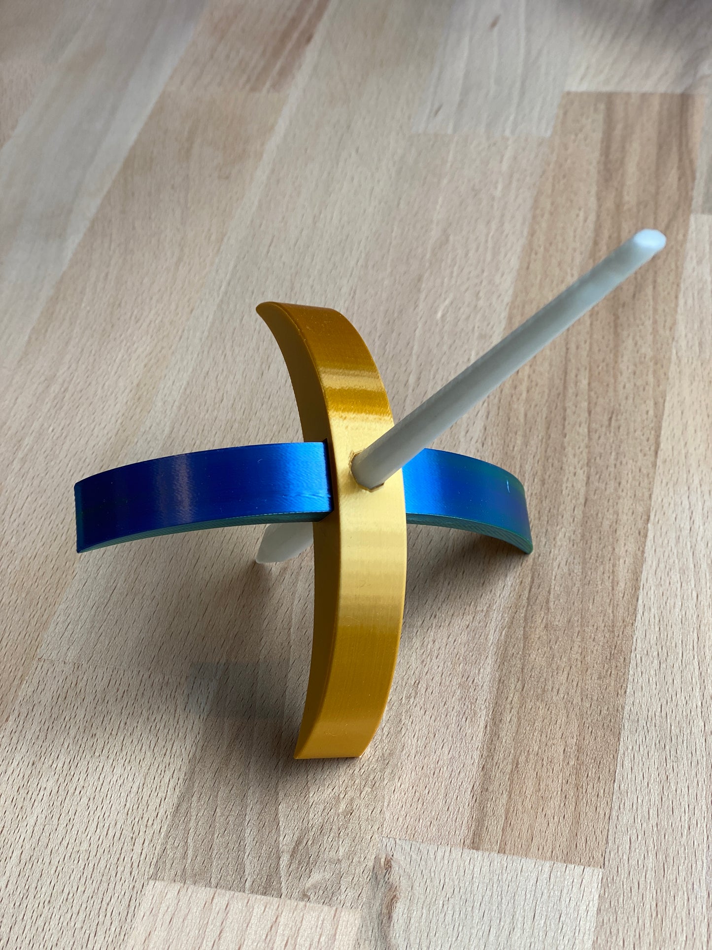 Ragdoll 3D printed Turkish Spindle - blue and gold