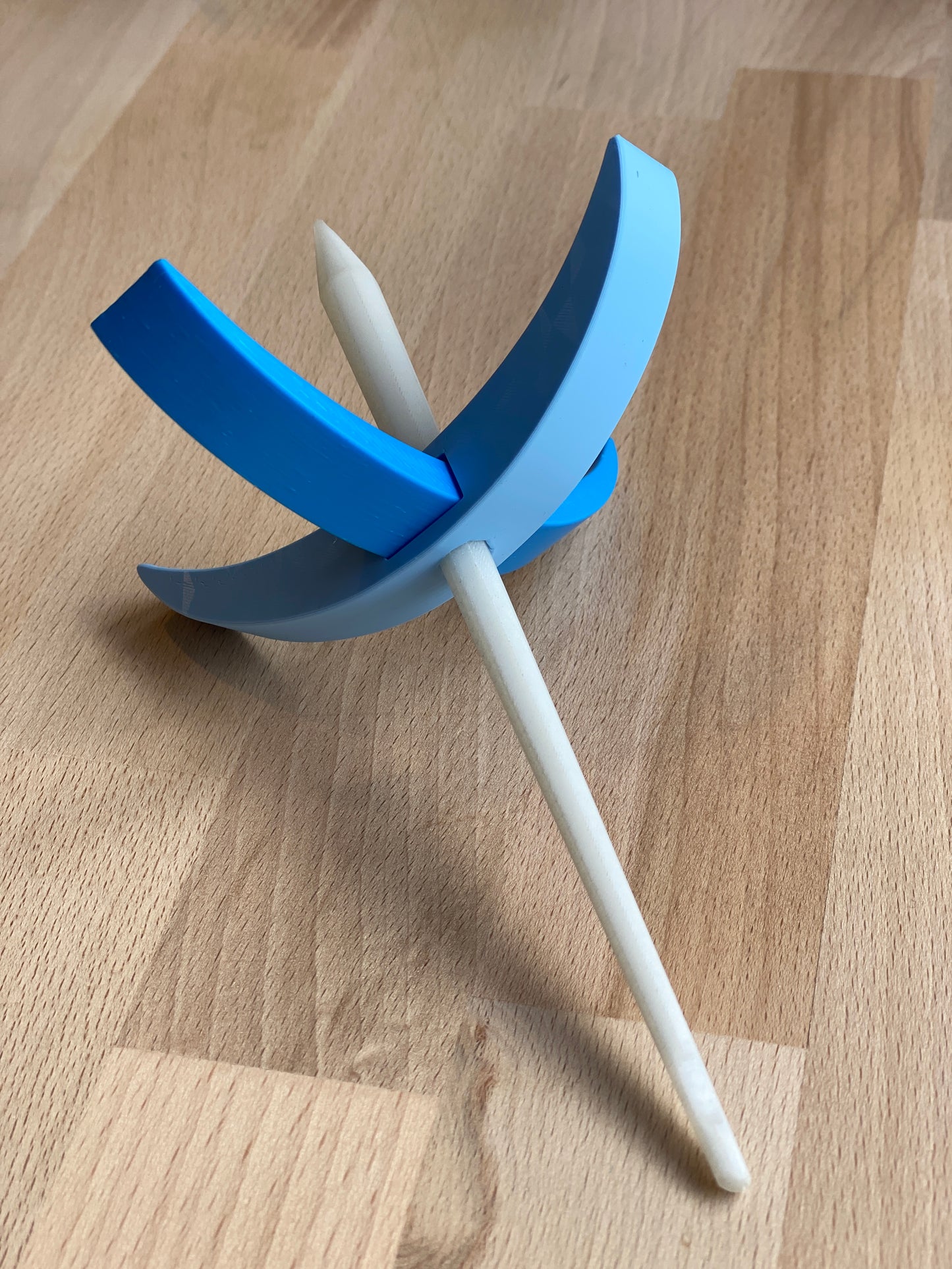 Ragdoll 3D printed Turkish Spindle - bright and pale blue