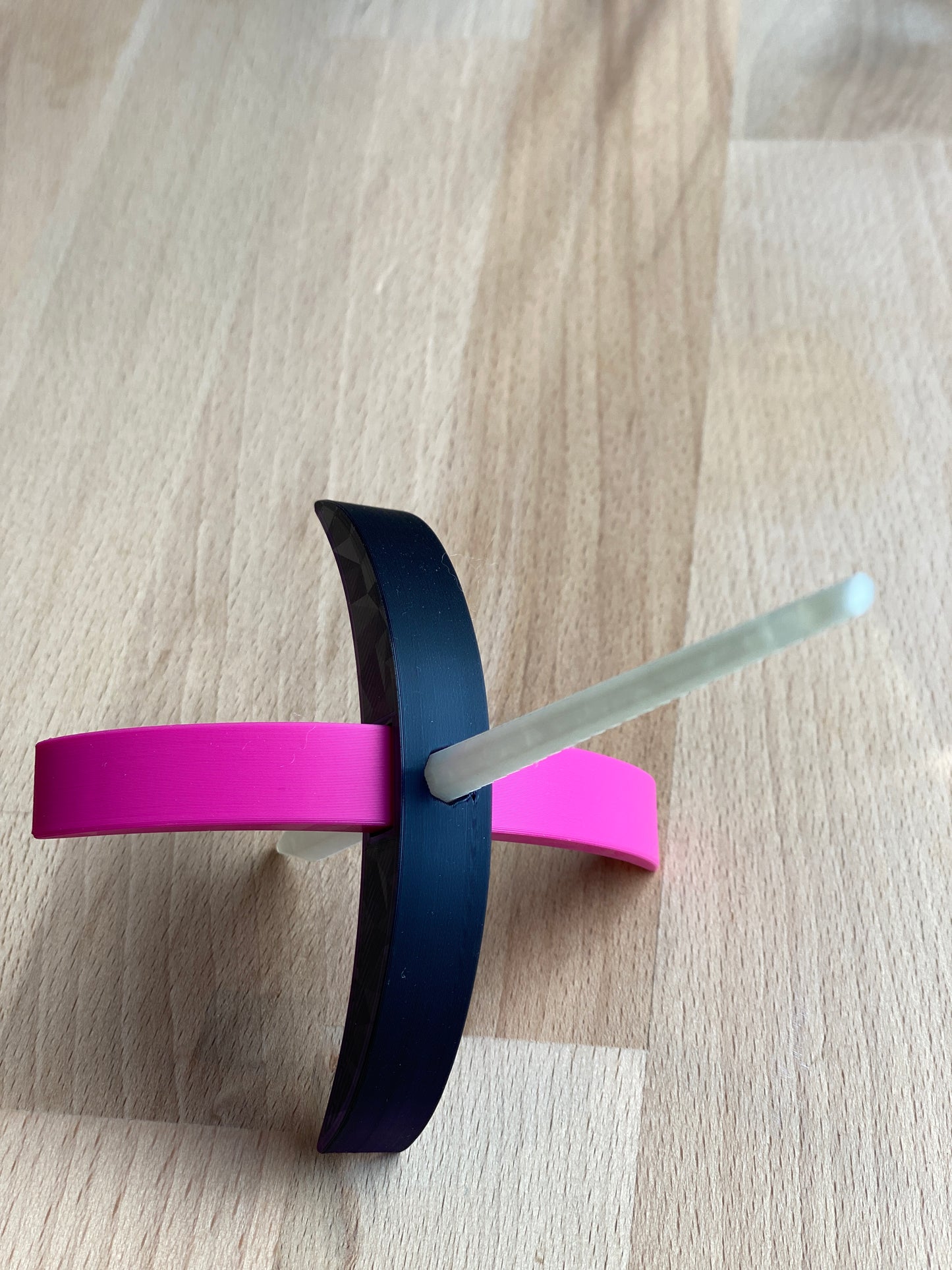 Persian Medium 3D printed Turkish Spindle - deep purple and pink