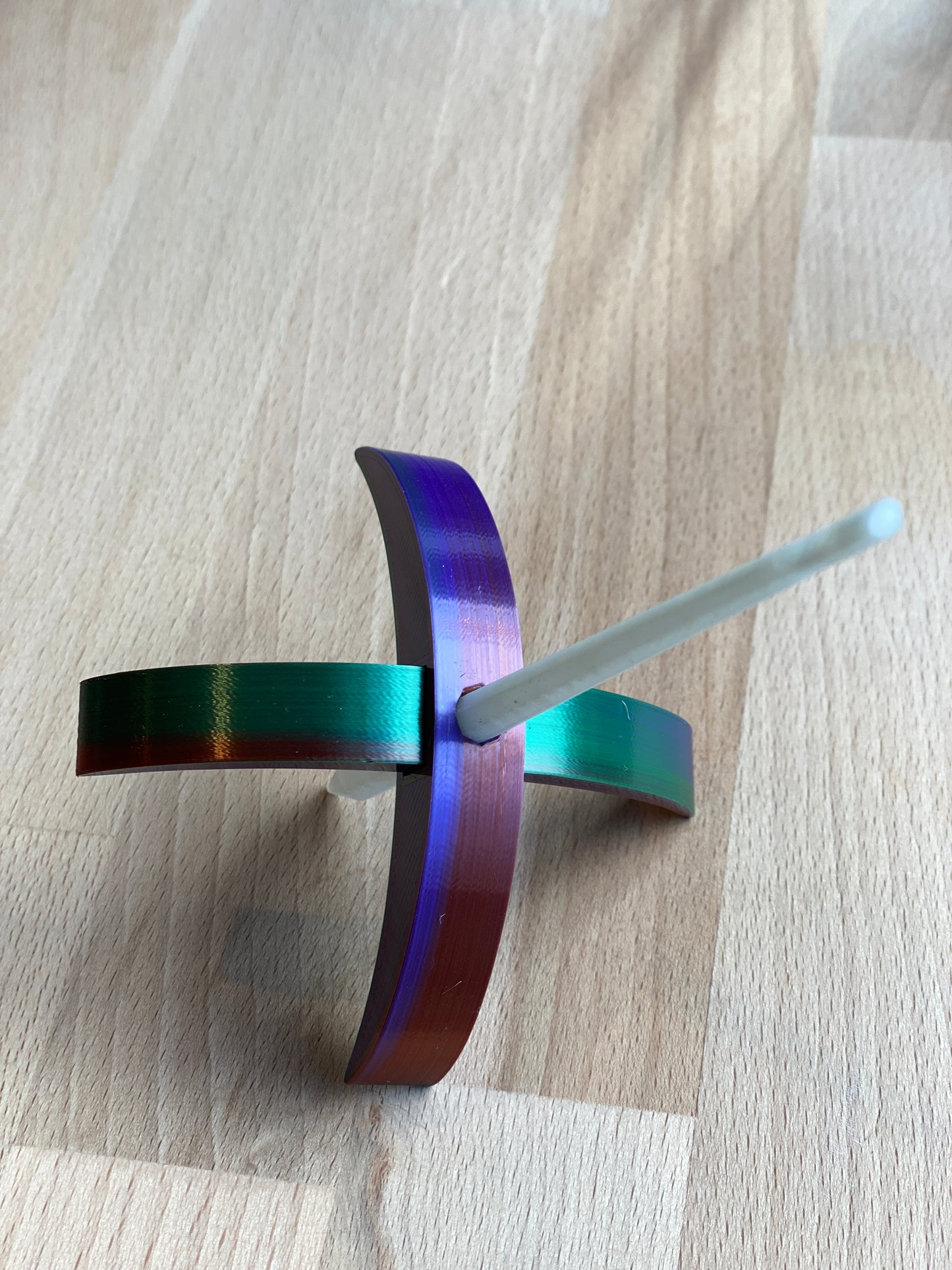 Persian Medium 3D printed Turkish Spindle - purple and green