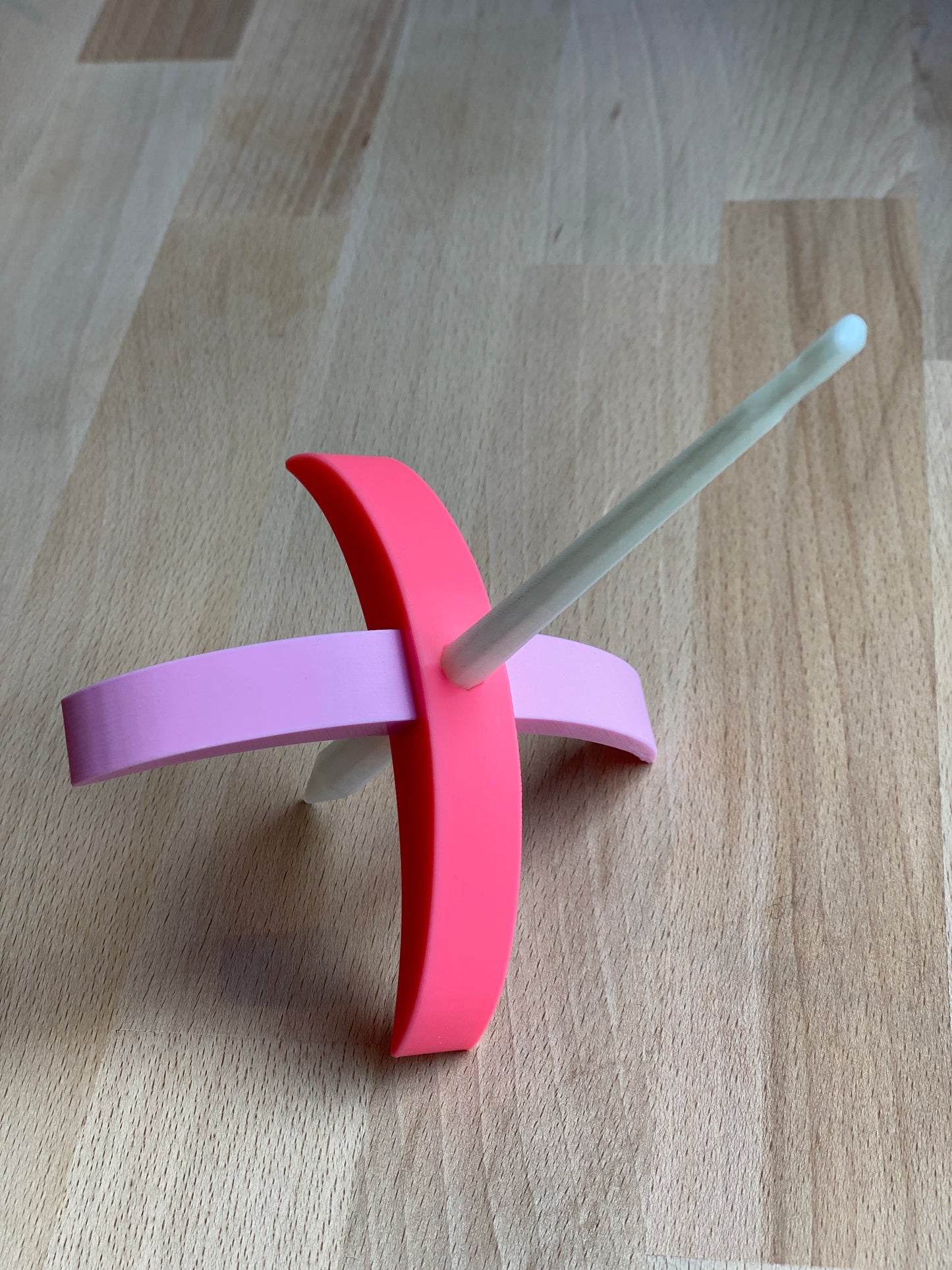Ragdoll 3D printed Turkish Spindle - bright and pale pink