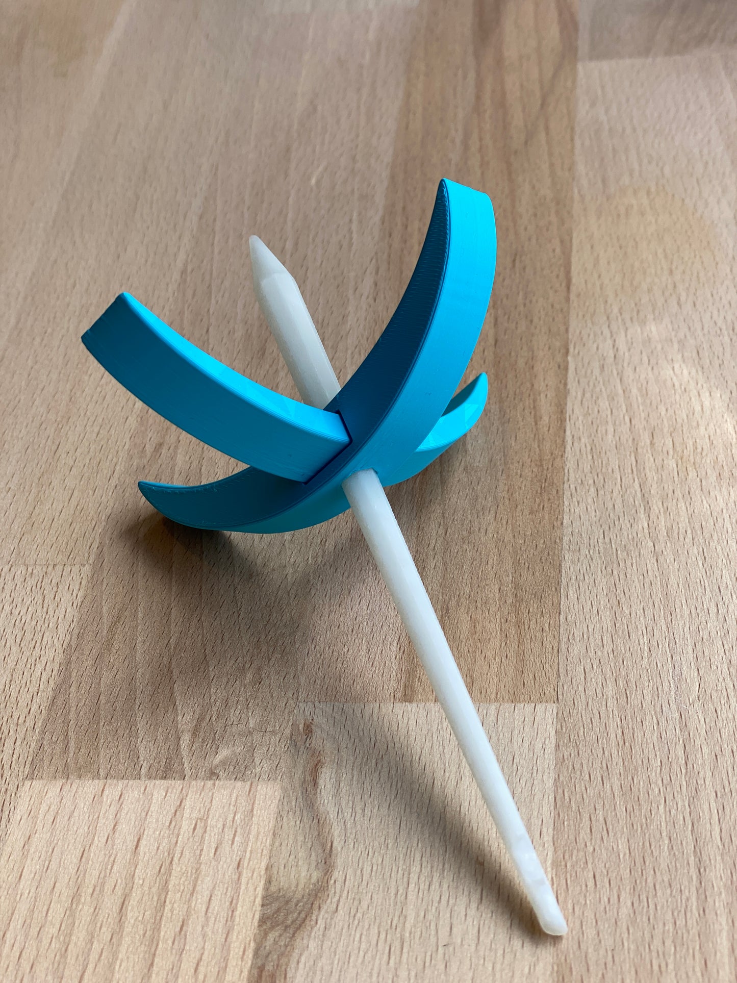 Persian Medium 3D printed Turkish Spindle - aqua