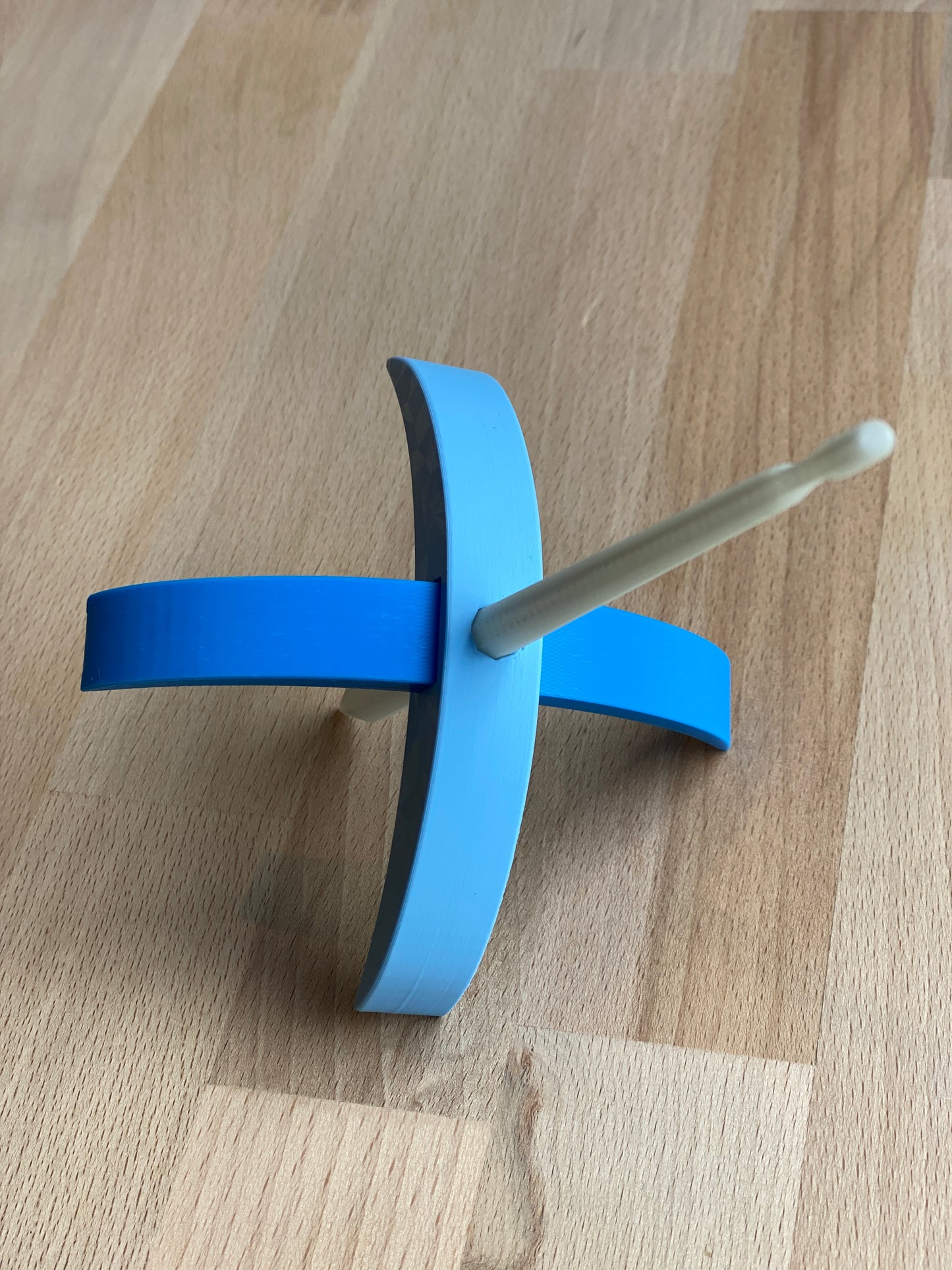 Ragdoll 3D printed Turkish Spindle - bright and pale blue
