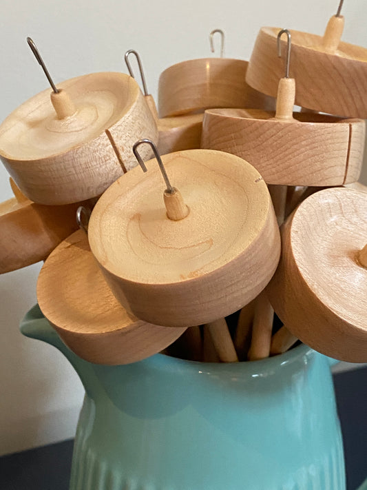 Greensleeves Maple 'Bare Bonsie' Drop Spindle (approx 25gms)