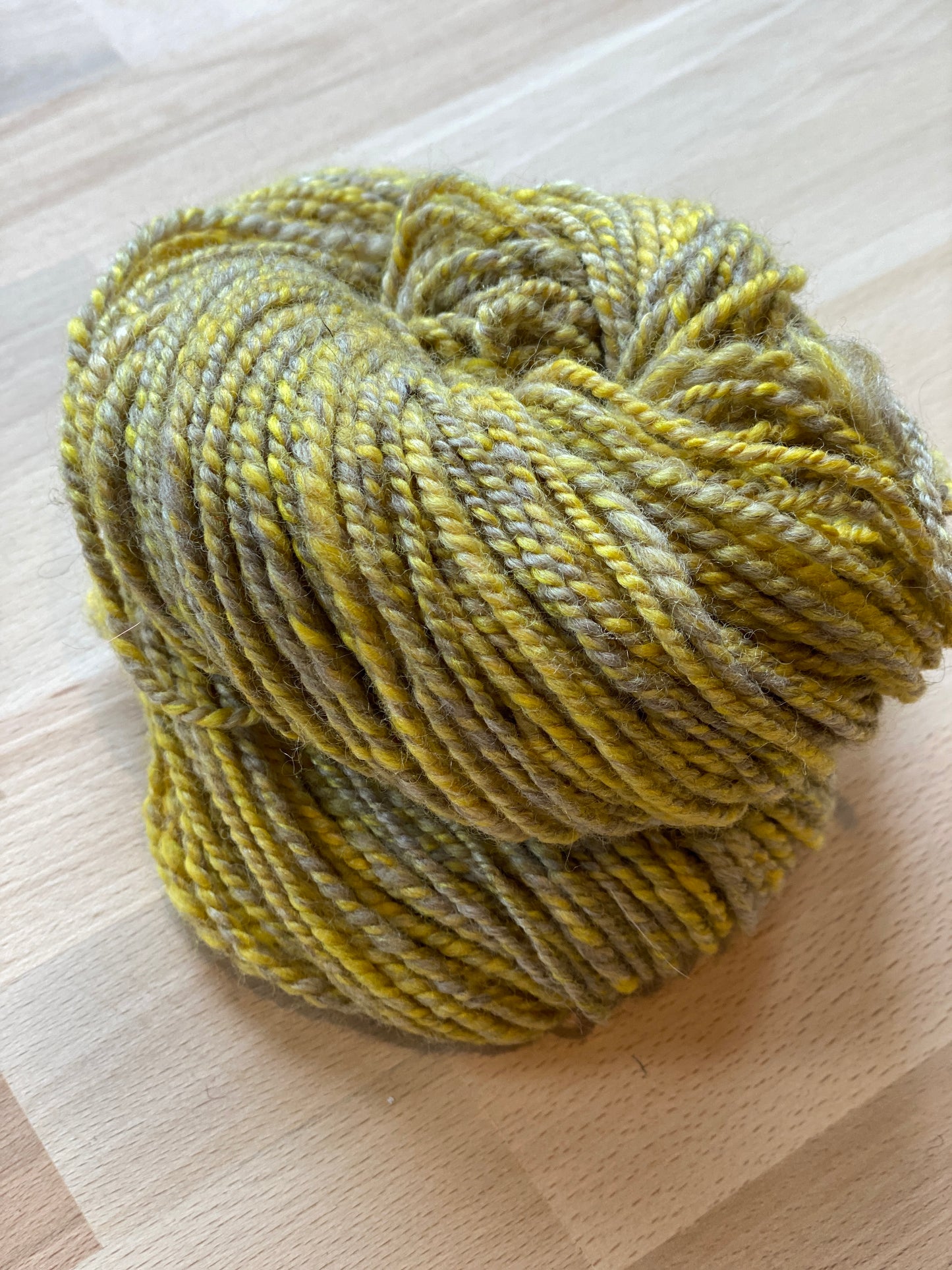 Handspun Yarn - Polworth, Silk, Merino - 8ply/DK