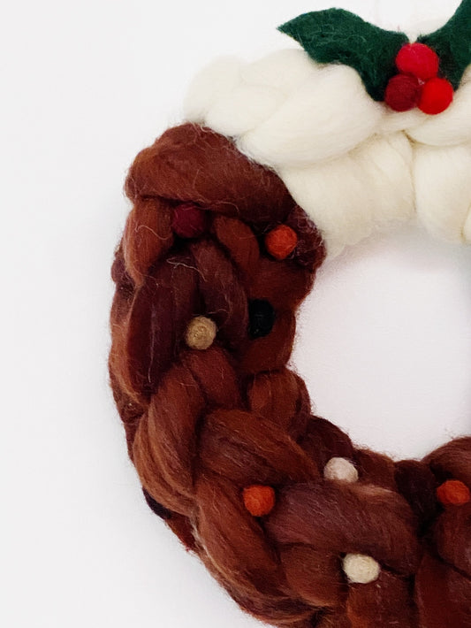 Small Christmas Pud Wreath (A)