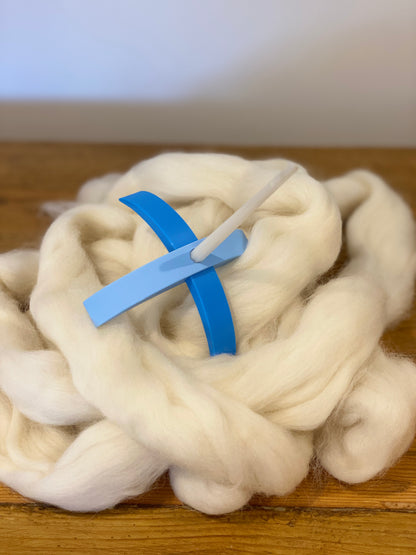 Cat and Sparrow 3D Printed Spindle (approx 25gm) with Fibre