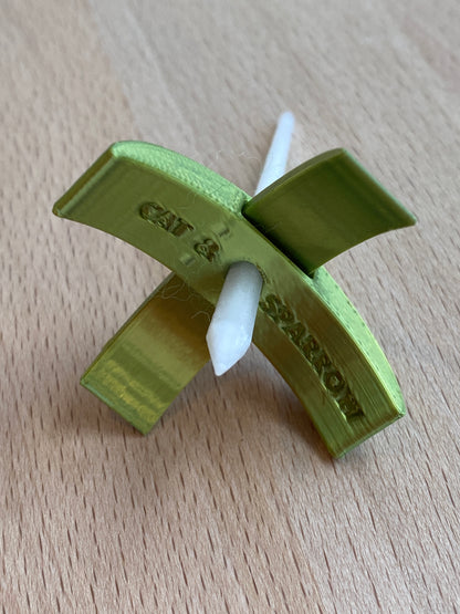 Kitty XS 3D printed Turkish Spindle - green