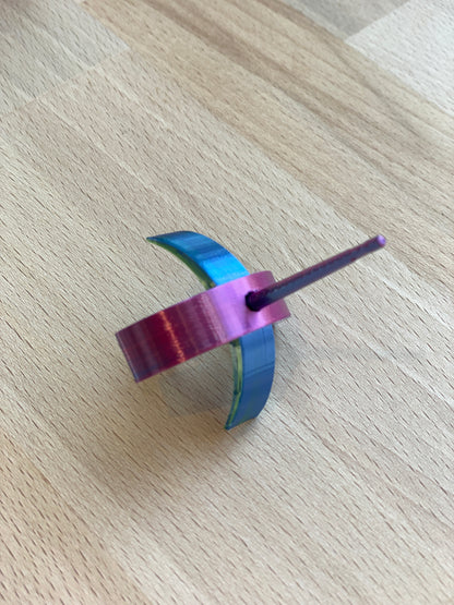 Kitty XS 3D printed Turkish Spindle - purple and blue