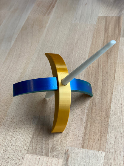 Ragdoll 3D printed Turkish Spindle - blue and gold