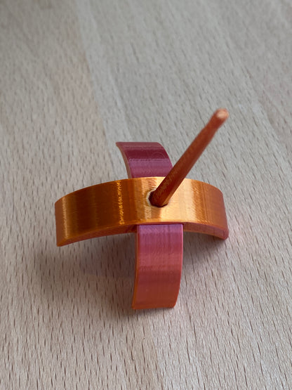 Kitty XS 3D printed Turkish Spindle - orange