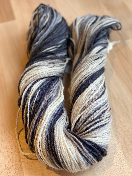 Handspun Yarn - Corriedale, Silk & Glitz - 4ply