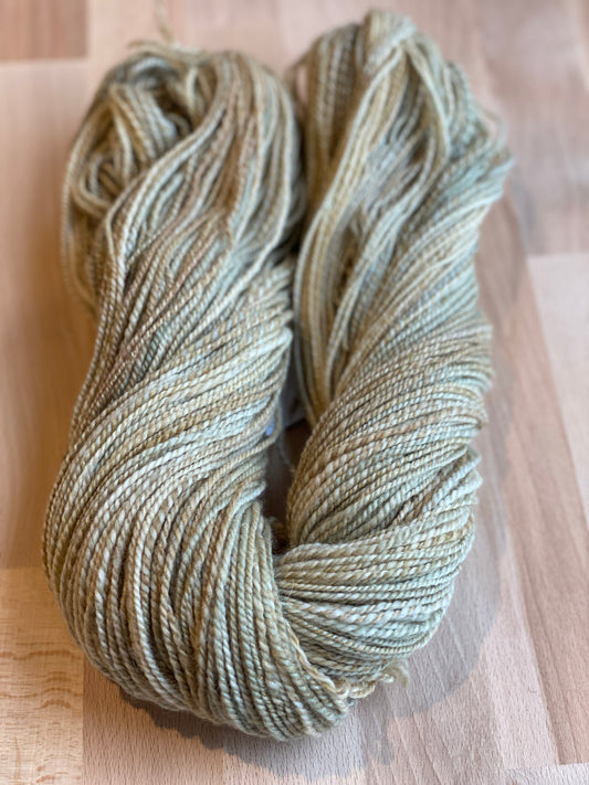 Handspun Yarn - Rambouillet and Silk - 4ply